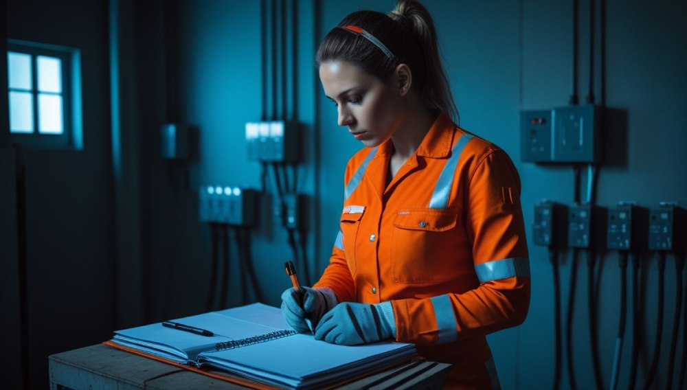 Électricien en train de définir ses objectifs