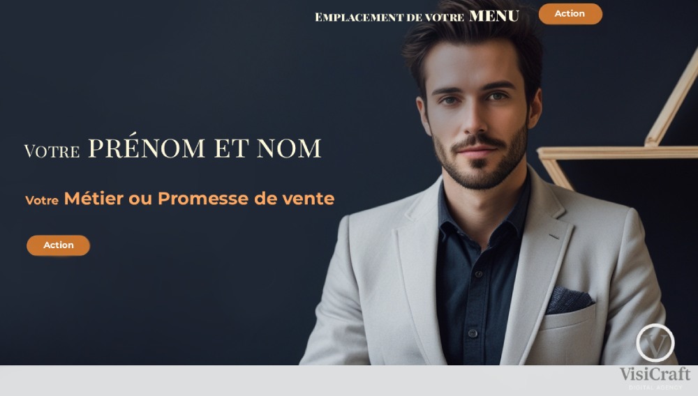 Maquette d'un webdesign professionnel