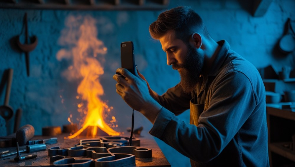 Photo prise par un artisan de ses réalisations