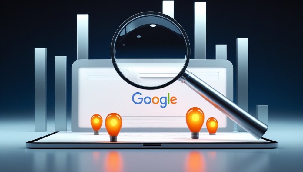 Loupe représentant la visibilité sur Google