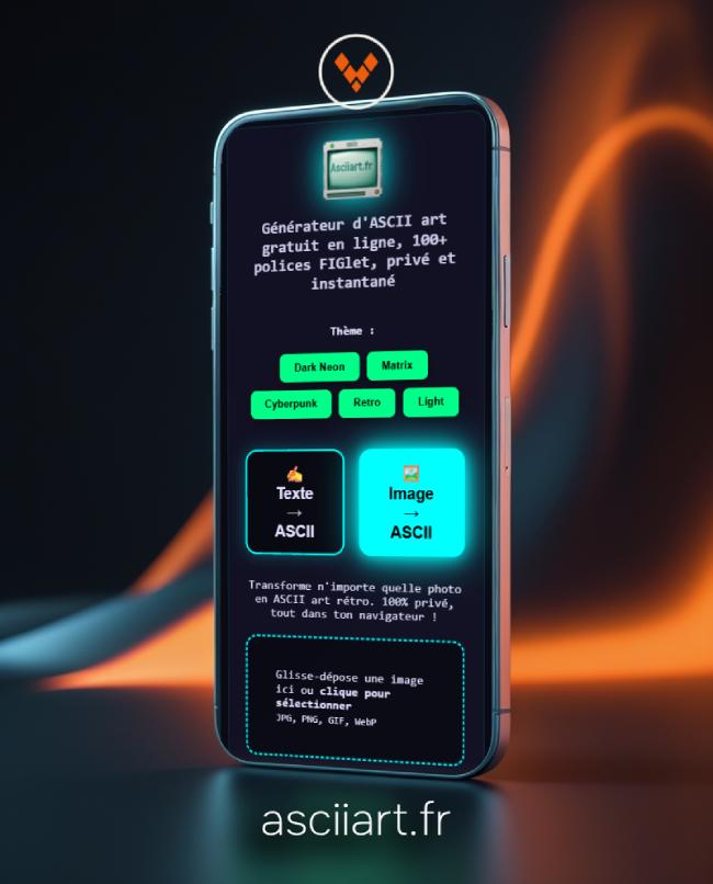 AsciiArt.fr – Générateur ASCII art rapide et privé