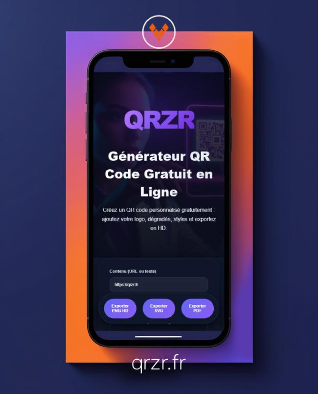 QRZR.fr – Générateur QR codes design personnalisables